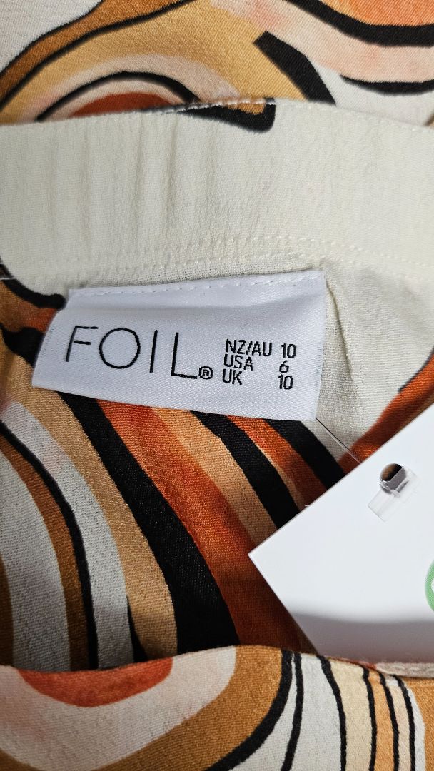 Foil Multi Print Skirt (10)