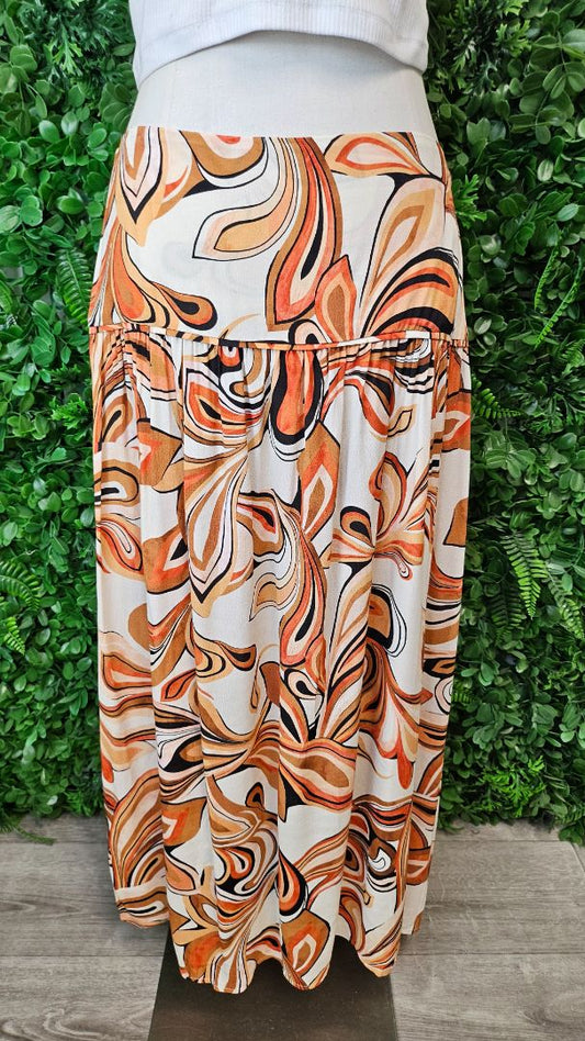 Foil Multi Print Skirt (10)