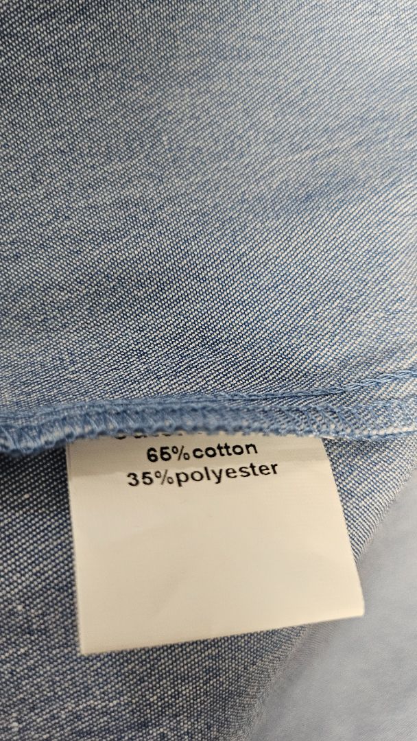 Charlo Blue Button Front Skirt (14)