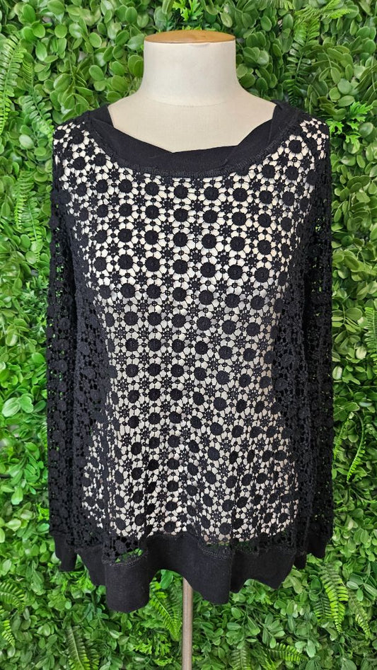 Ketz-ke Black Lace Top (12)