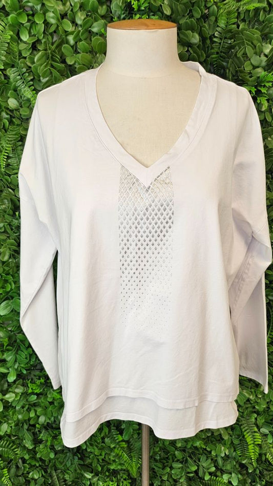 Design Nation White Long Sleeve Tee (14)