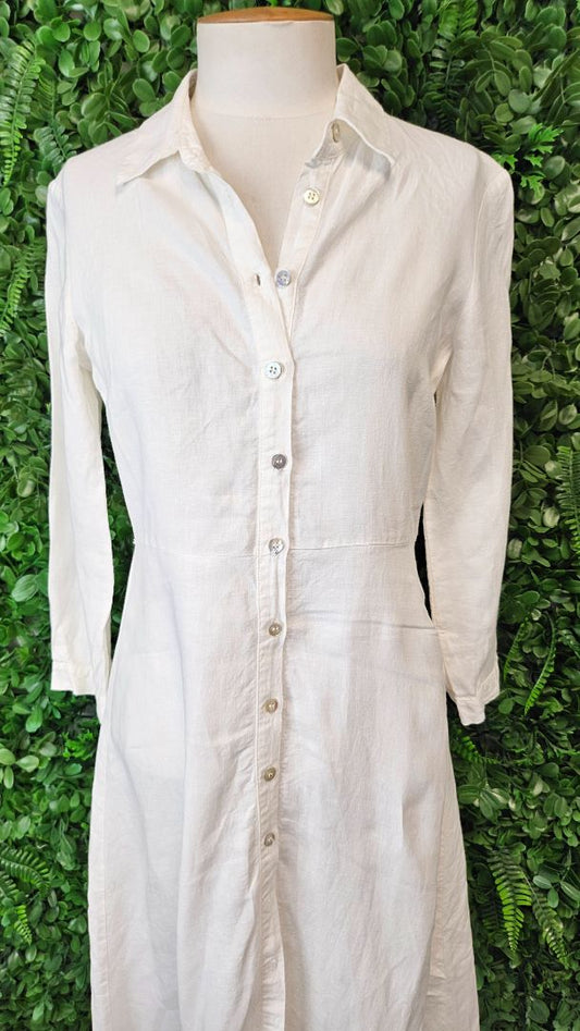 Zara White Shirt Dress (8)