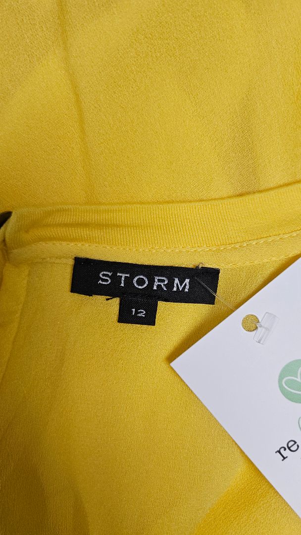 Storm Yellow Sheer Layering Top (12)