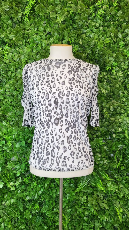 Decjuba Animal Print Mesh Top (8)