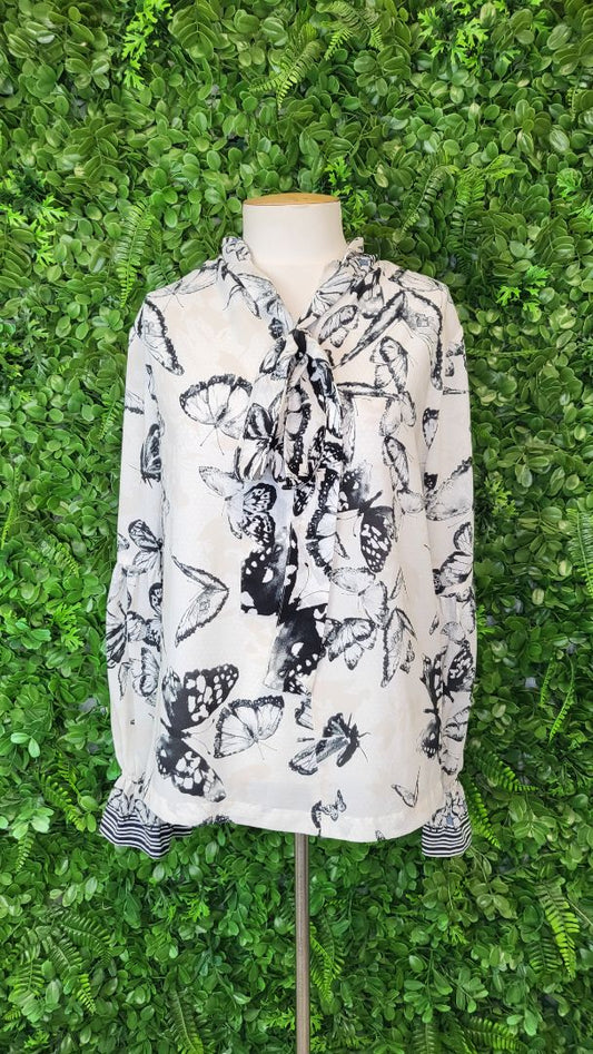 Repertoire Butterfly Print Marla Blouse (12)
