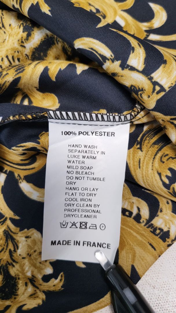 Jeff Gallano Print Frill Neck Blouse (10-12)