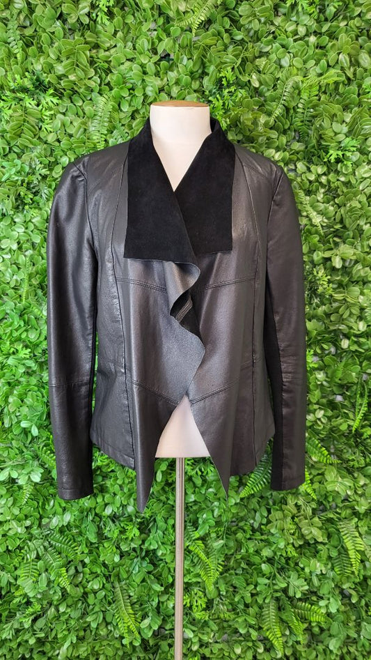 Decjuba Black Waterfall Leather Jacket (12)