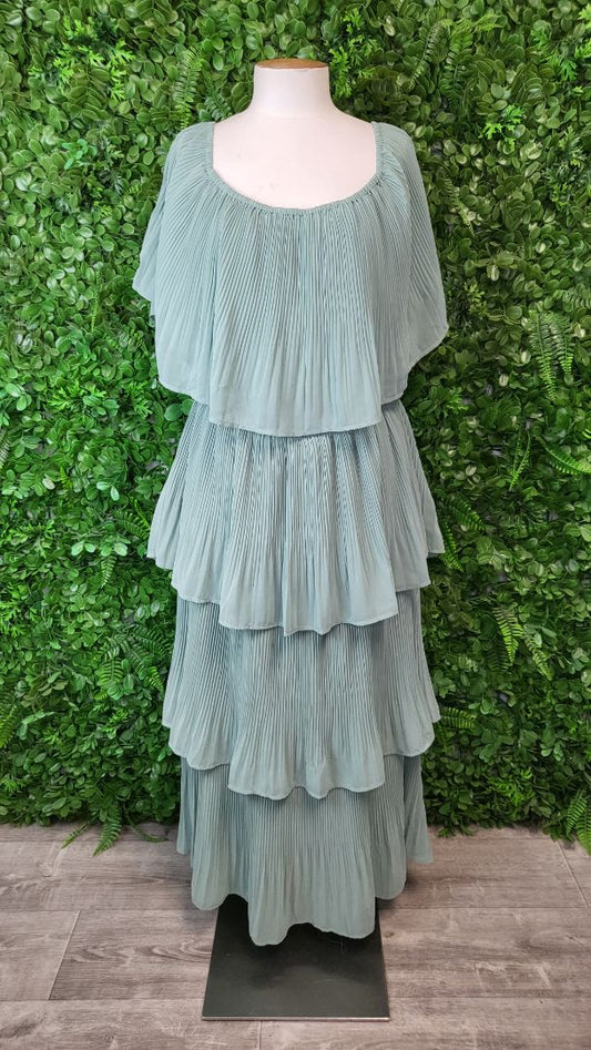 Lorraine Mint Tier Dress (16)