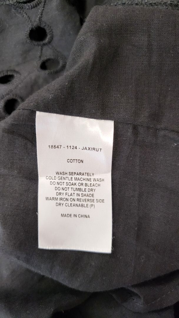 Sass Black Broderie Dress (16-18)