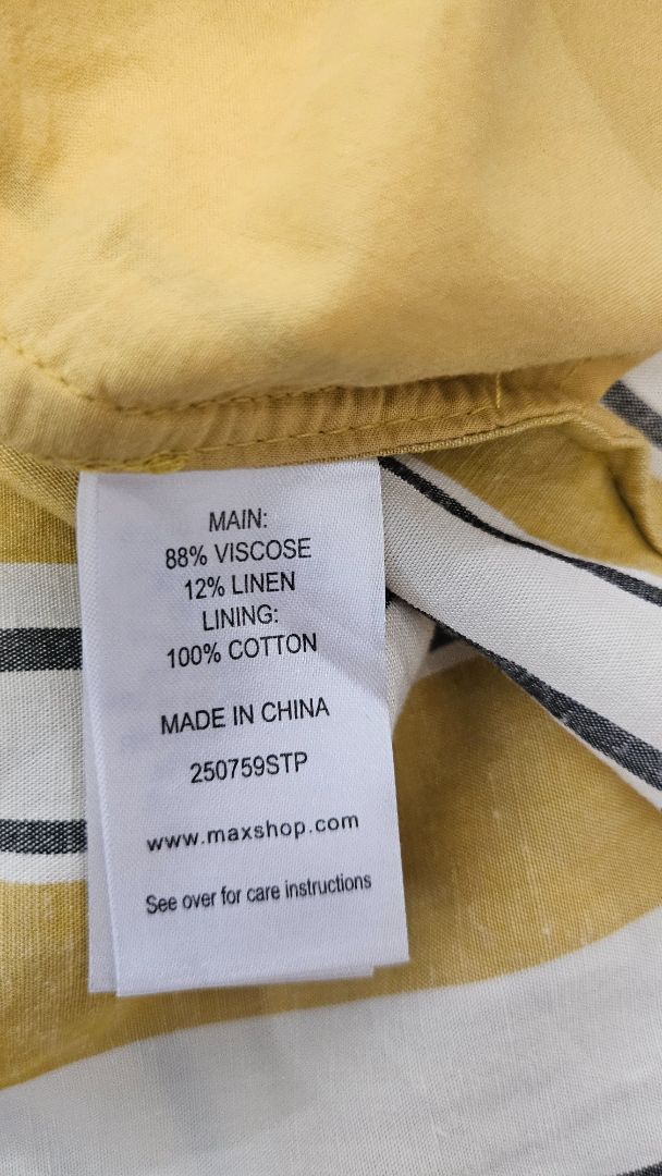 Max Mustard Linen Cami Top. BNWT (16)