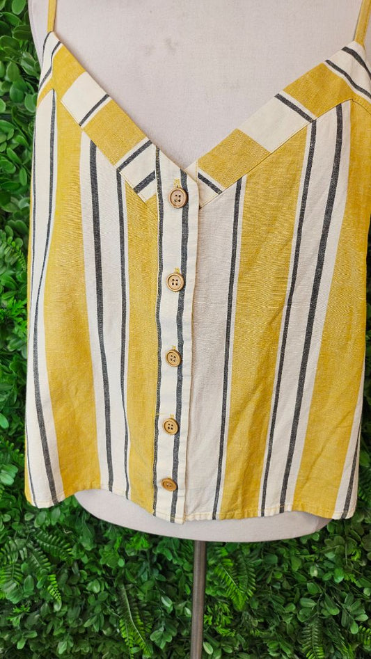 Max Mustard Linen Cami Top. BNWT (16)
