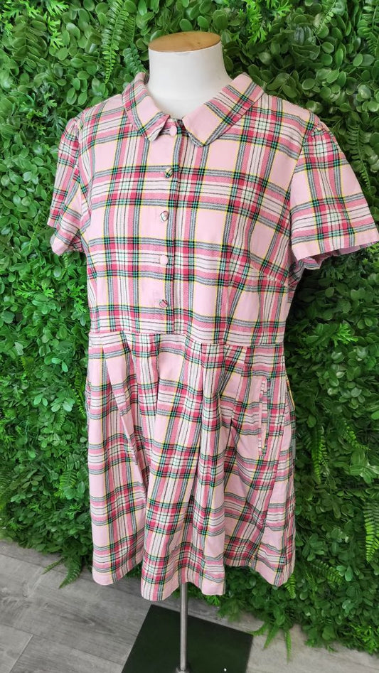 Dangerfield Multi Check Dress (18)