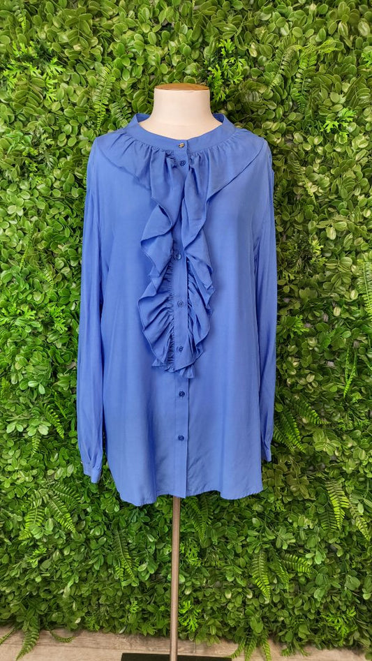 Moke Cornflower Jade Blouse BNWT (16)