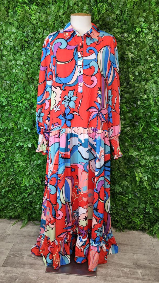 Augustine Multi Emily Dress BNWT (12)