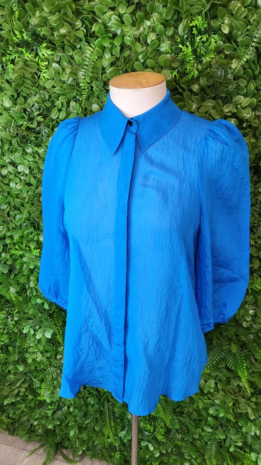 Cue Azure 3/4 Sleeve Blouse (8)
