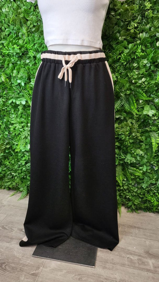 Charlo Black/Tan Wide Leg Pant (10)