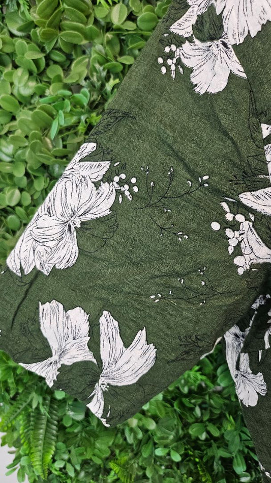 Lemon Tree Green Floral Dress (16)