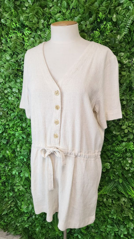 Rhythm Oat Linen Playsuit (10)