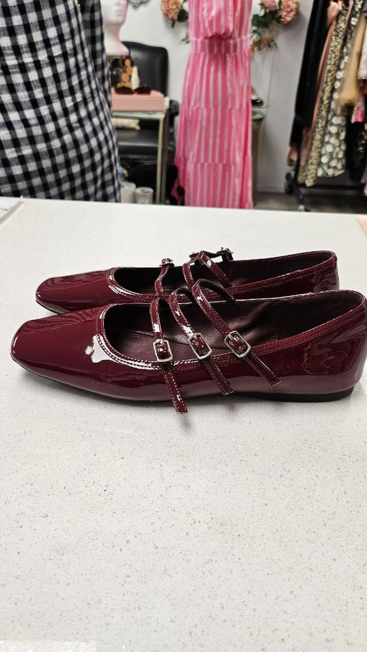 Sandler Merlot Patent Flats (41)