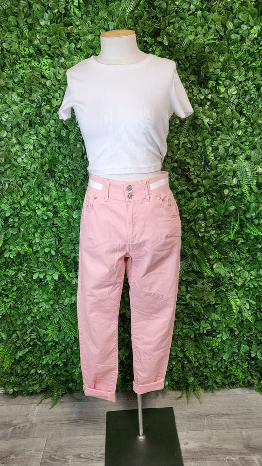 Style Laundry Pink Denim Joggers (10-12)