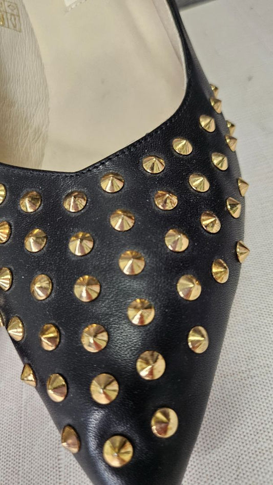 Kathryn Wilson Black Studded Heels (41)