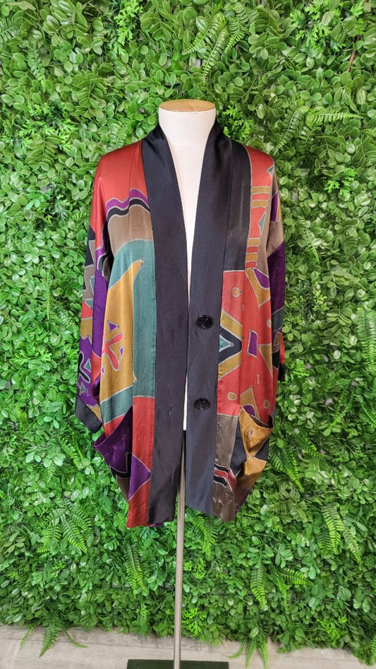 Unknown Multi Silk Kimono (OSFM)