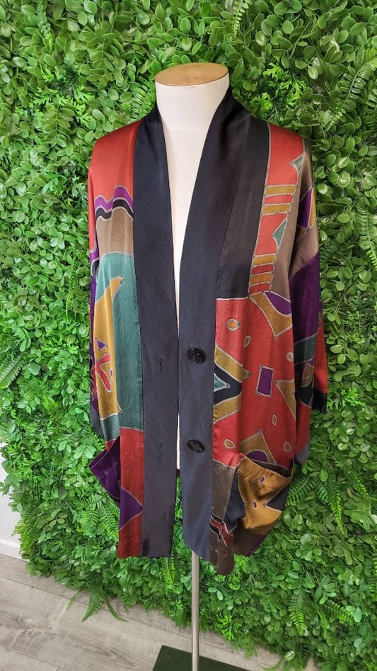 Unknown Multi Silk Kimono (OSFM)