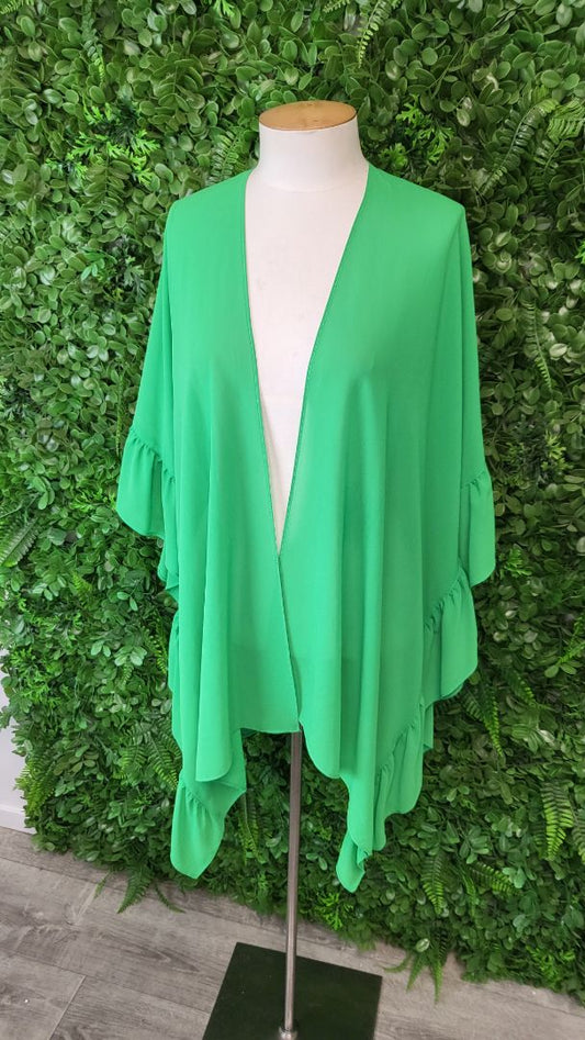 K&K Green Frill Kaftan (OSFM)