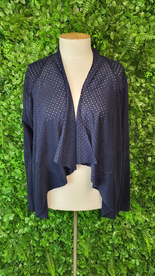 Loobies Story Navy Faux Suede Jacket (14)