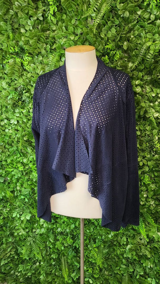 Loobies Story Navy Faux Suede Jacket (14)