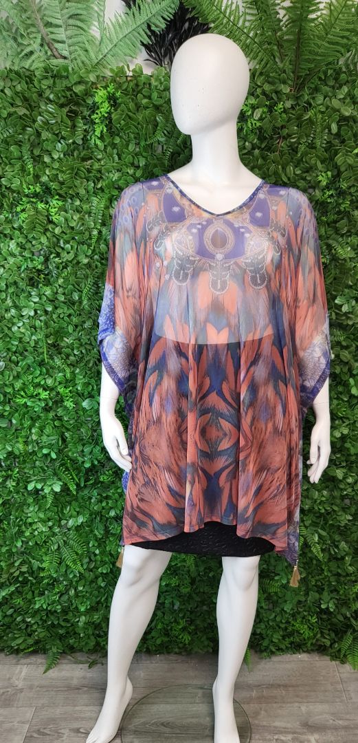 TS Print Island Time Kaftan BNWT (18-20)