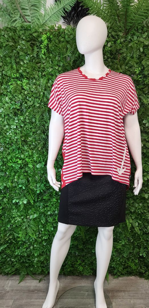 Jellicoe Red/White This Way Top (20)