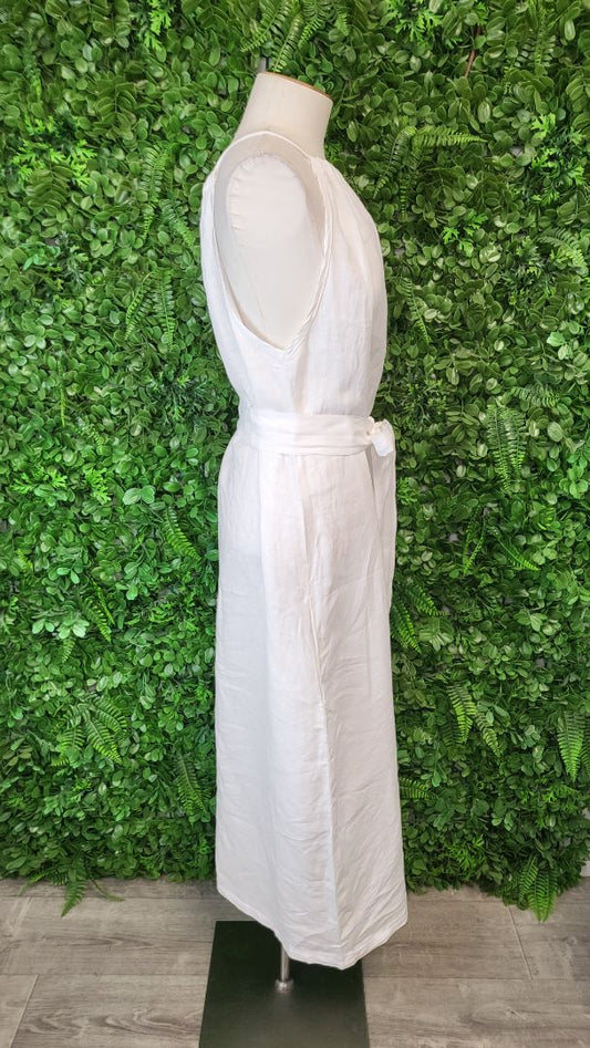 Jaclyn M White Linen Dress (14)