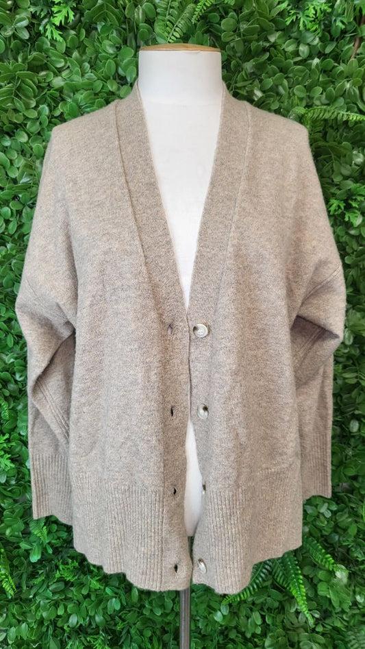 Stella+Gemma Taupe Knit Cardigan (10-12)