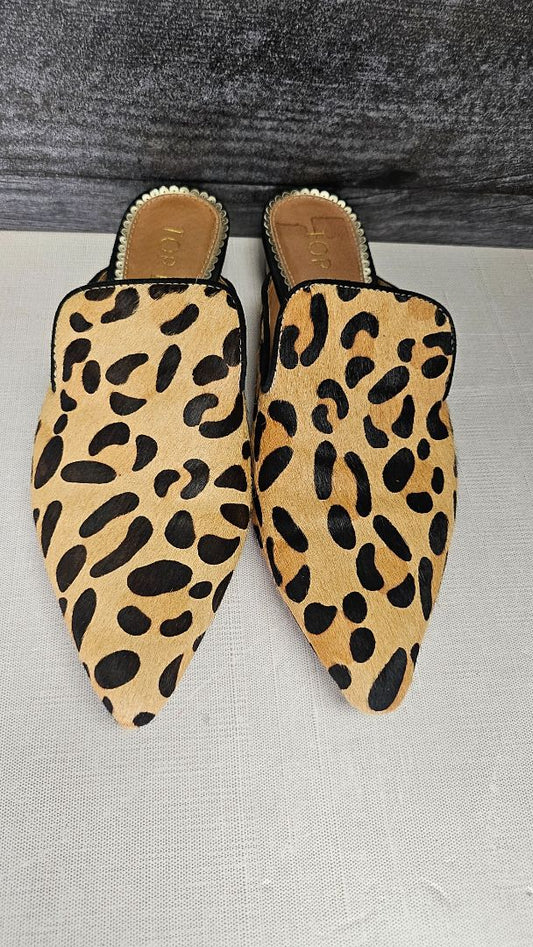 Top End Leopard Slip On Mule (37)