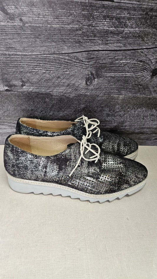 Valeria Grossi Metallic Lace Up (38)