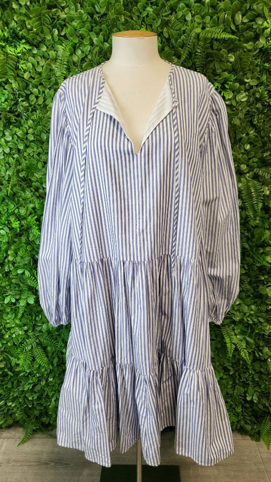 Stella Royal Stripe Willow Dress BNWT (18-20)
