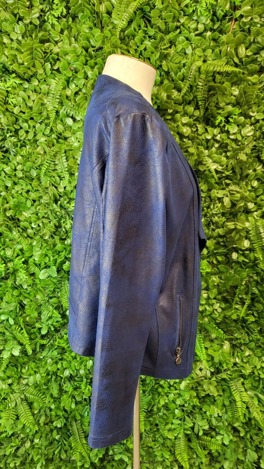 Runway NYC Ink Blue Faux Suede Jacket (16)