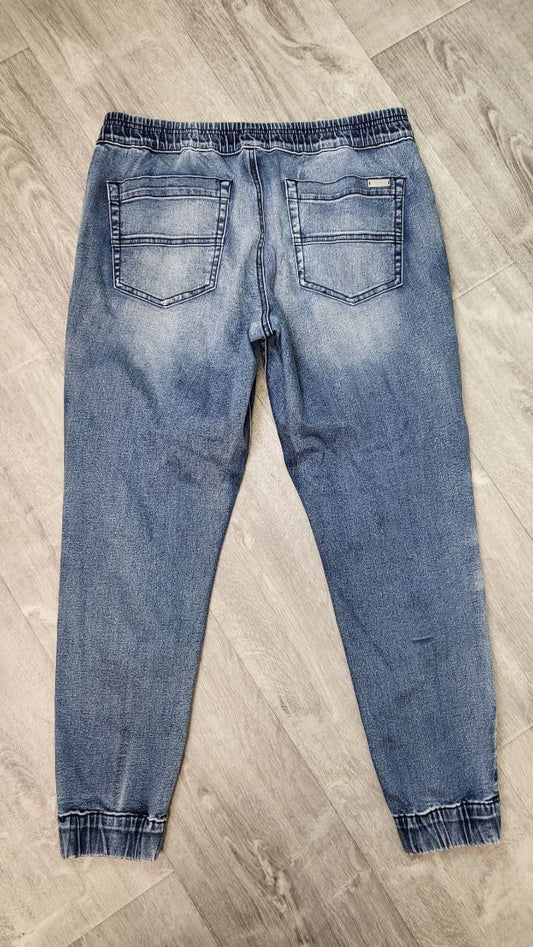 Jac+Mooki Blue Denim Joggers (16)