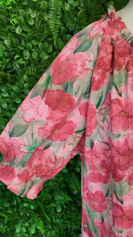 Gloss Floral Drop Tier Dress (14)