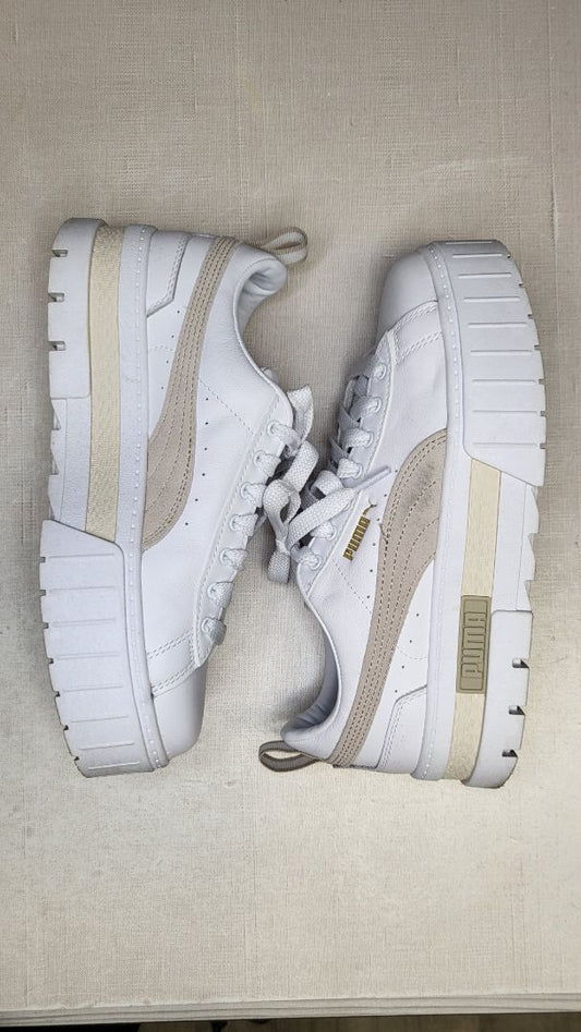 Puma White Mayze Leather (40)