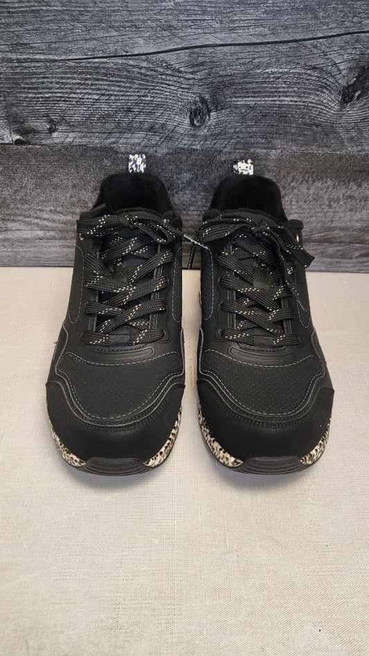 Skechers Black Uno Golden Trim Sneaker BNWT (40)
