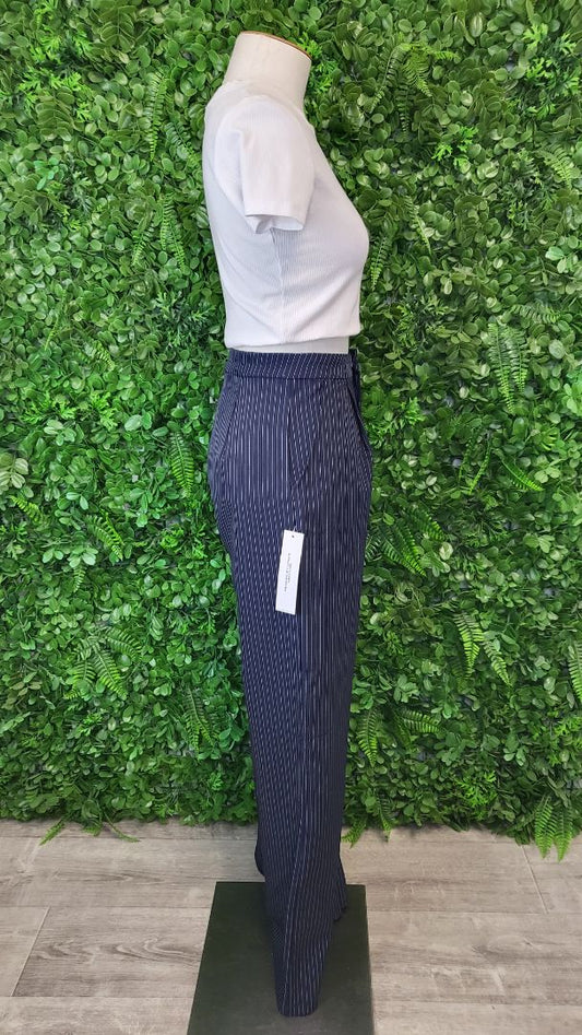 Princess Polly Navy Pinstripe Pant BWNT (6)