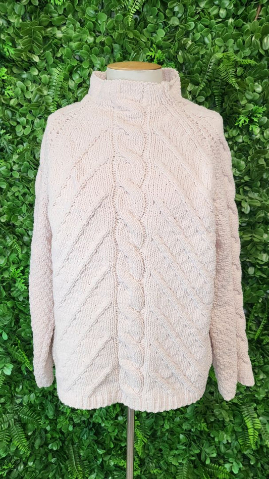 M&S Blush Cable Knit BNWT (12)