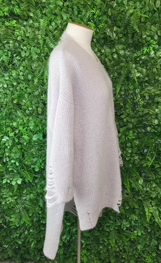 Bone & Arrow Silver Grey Longline Knit (10-12)