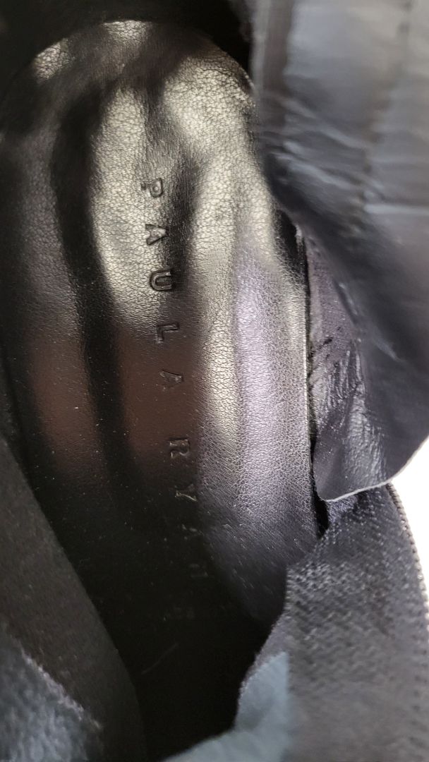 Paula Ryan Black Wedge Boot (37)