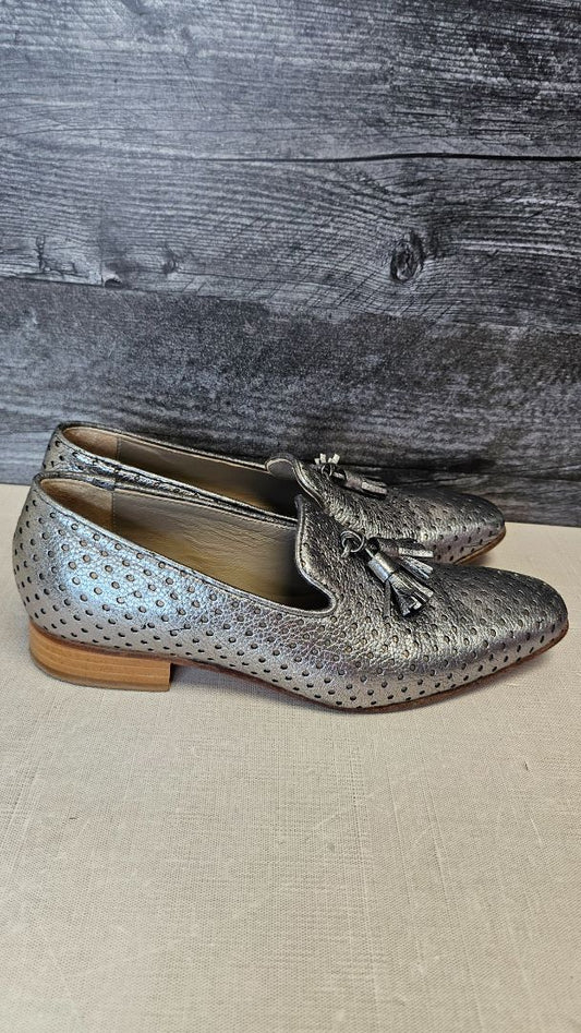 Habbot Silver Slip On Loafer (37)