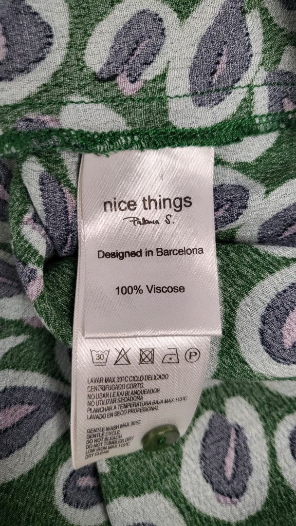 Nice Things Green Shirt Dress (12)
