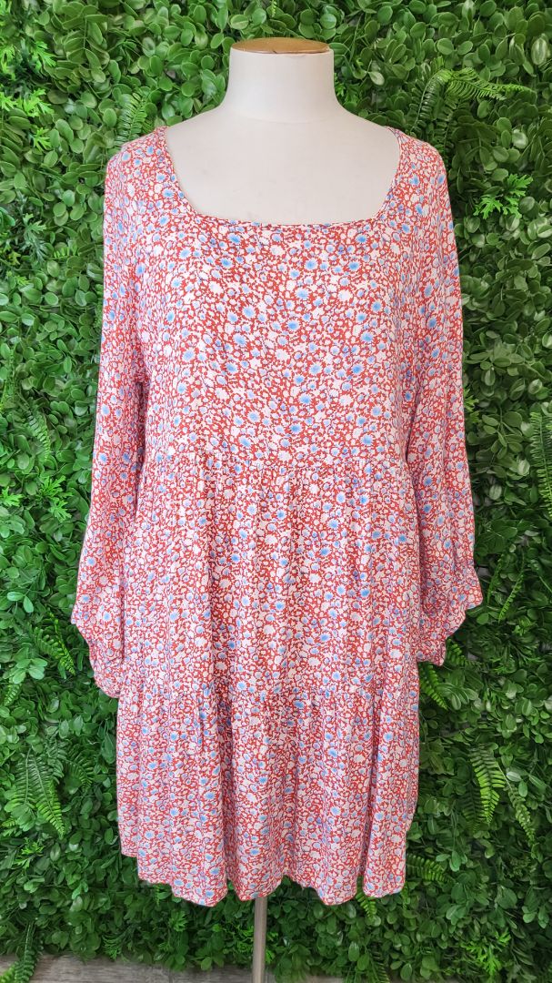 Leo + Be Red Floral Dress (14)