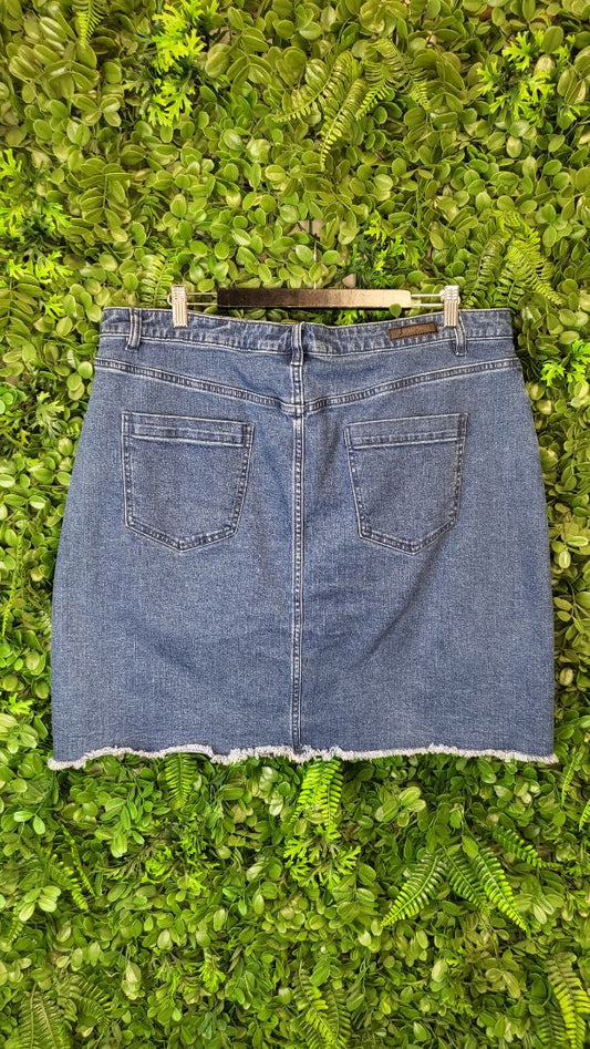 Foxwood Blue Denim Skirt (18)